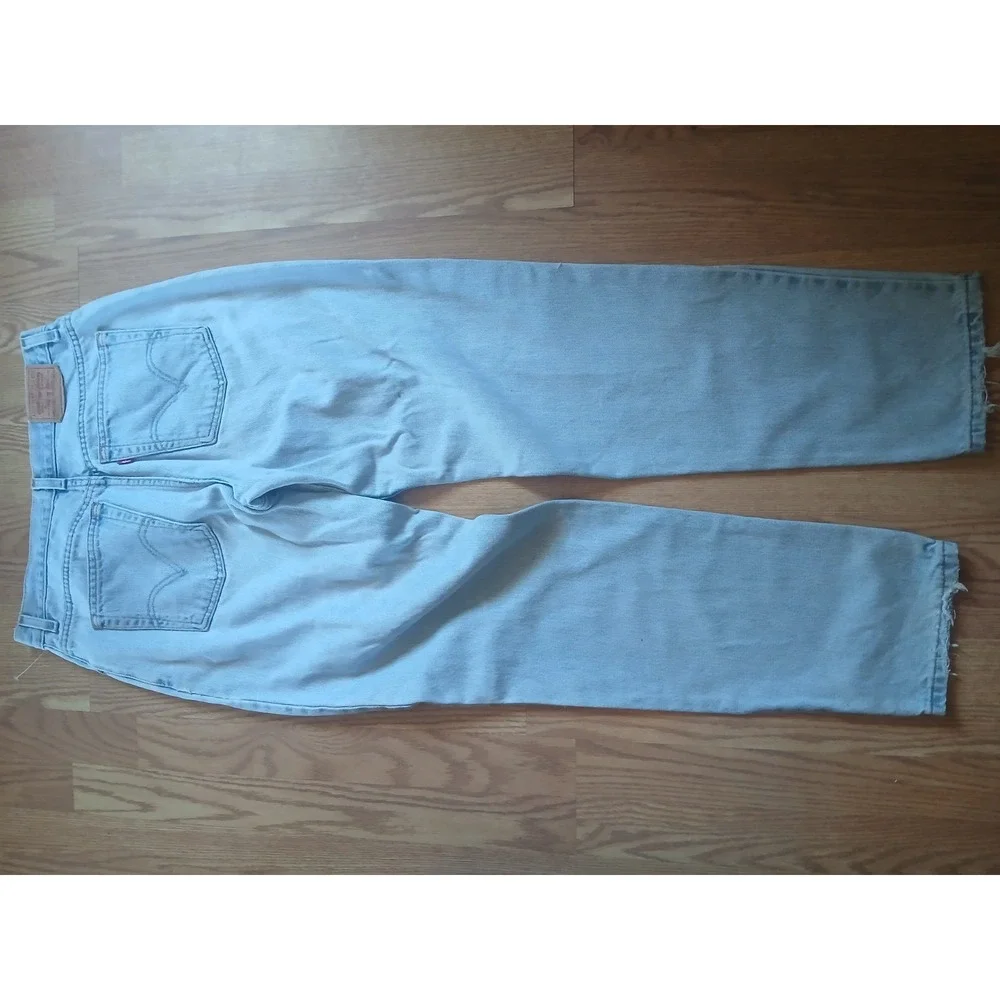 Vintage Levi's 550 Women's Jeans Sz 14L Relaxed Fit Distressed Light Wash Y2K